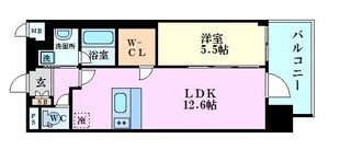 プレサンス心斎橋ニストの物件間取画像